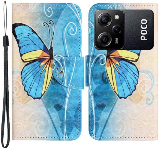 Xiaomi Redmi Note 12 Pro / Poco X5 Pro Hoesje Vlinder Print afbeelding 1