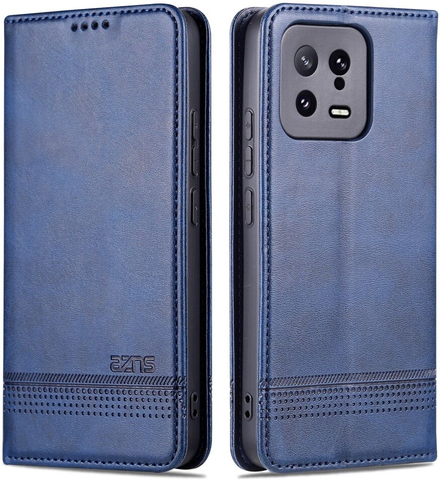 AZNS Xiaomi 13 Hoesje Portemonnee Book Case Kunstleer Blauw afbeelding 1