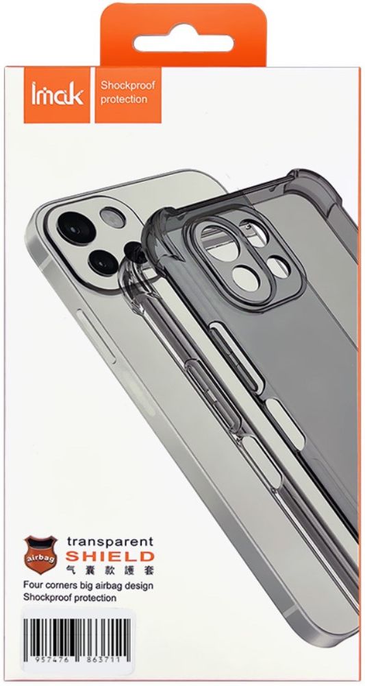 Imak OnePlus Nord CE 3 Lite Hoesje Schokbestendig TPU Clear Zwart afbeelding 6