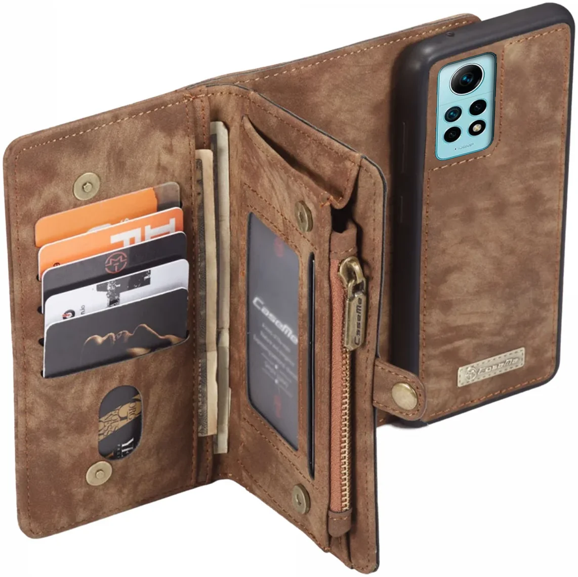 CaseMe 008 Xiaomi Redmi Note 12 Pro 4G Book Case Coffee afbeelding 1