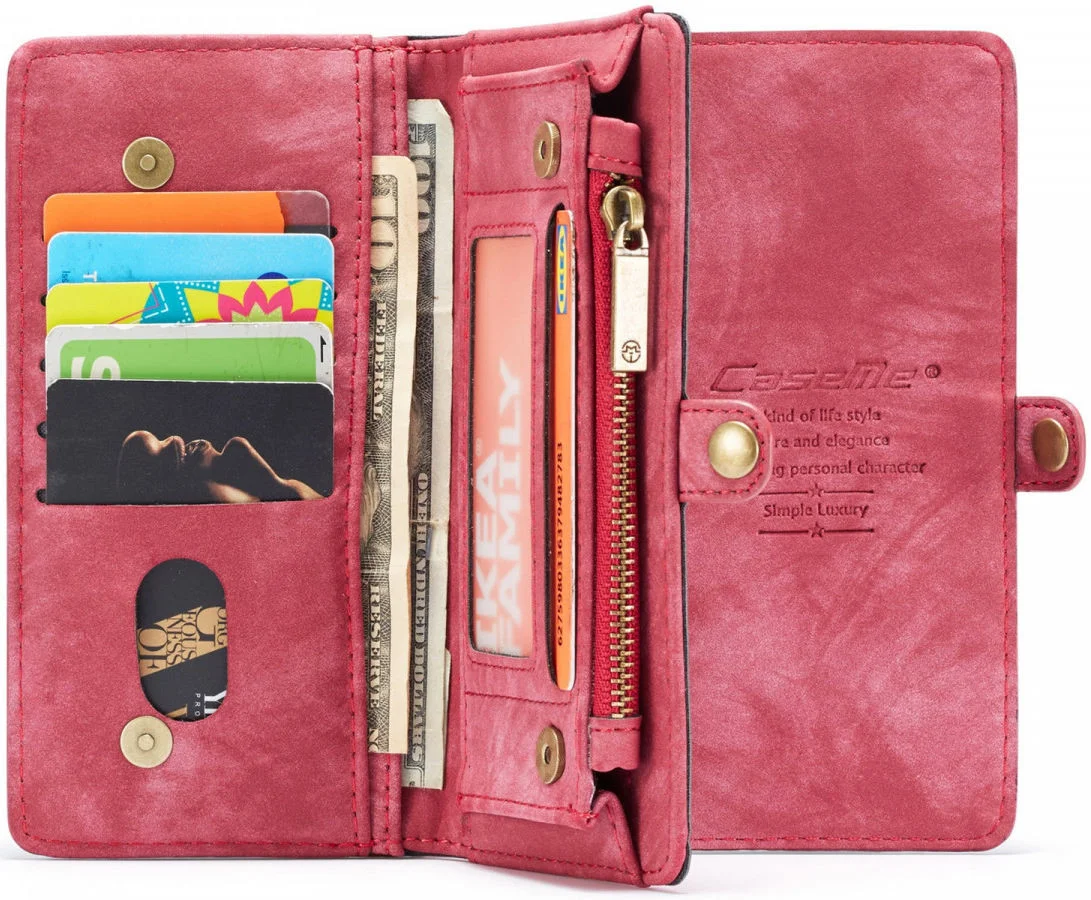 CaseMe 008 Xiaomi Redmi Note 12 ProPoco X5 Pro Book Case Rood afbeelding 4