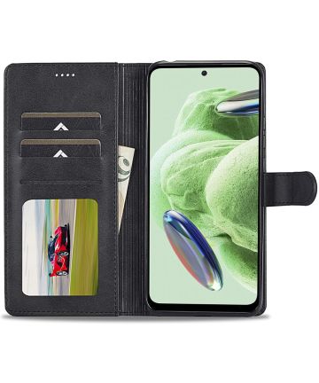 LC.IMEEKE Xiaomi Redmi Note 12 5G/Poco X5 Hoesje Book Case Zwart Hoesjes