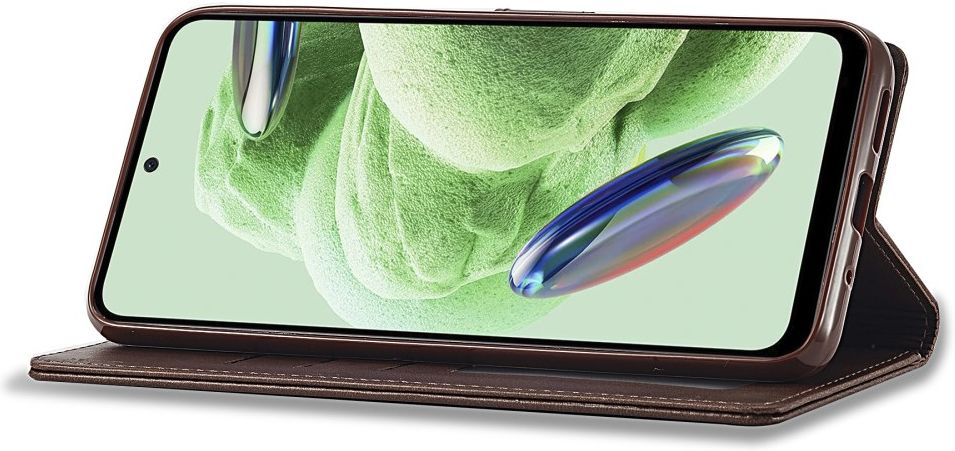 LC.IMEEKE Xiaomi Redmi Note 12 5G/Poco X5 Hoesje Book Case Bruin afbeelding 8
