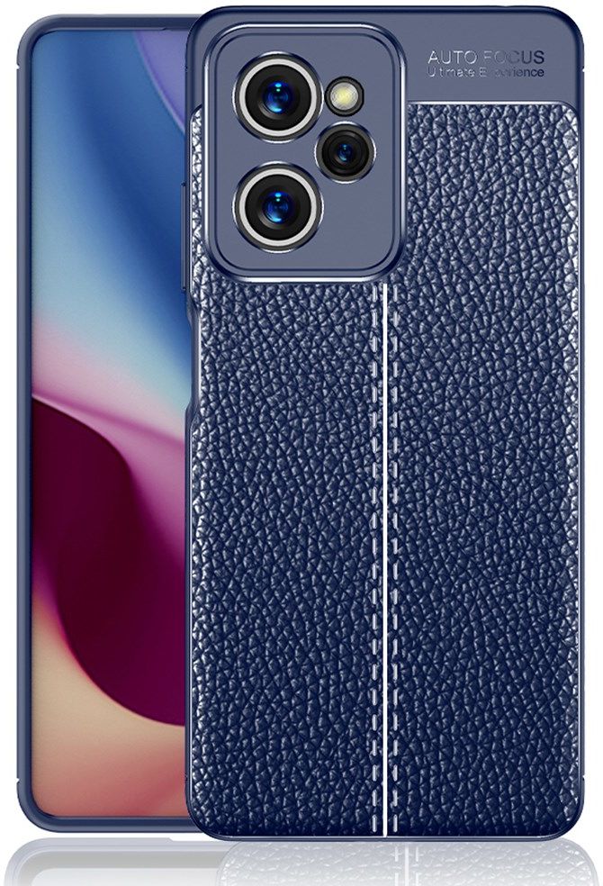 Xiaomi Redmi Note 12 Pro/Poco X5 Pro Hoesje Textuur Back Cover Blauw afbeelding 1