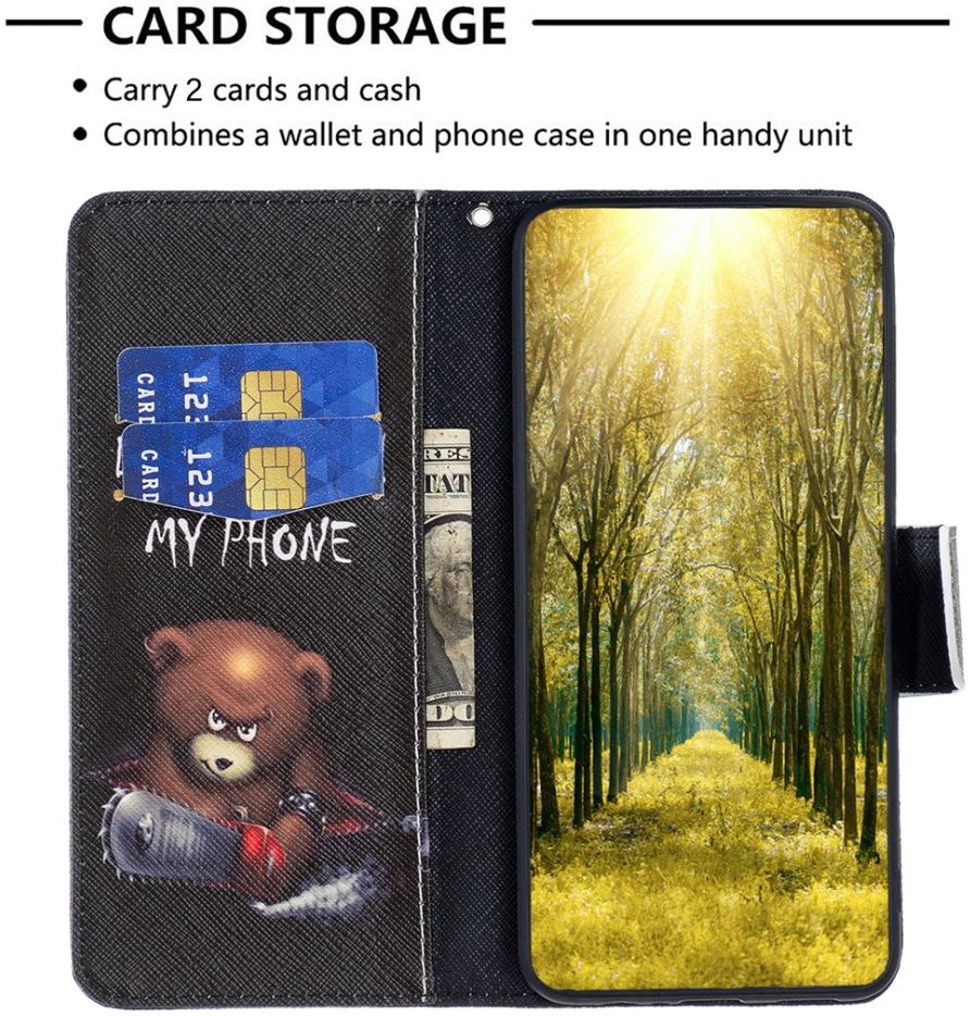 Xiaomi 13 Lite Hoesje Portemonnee Book Case Beer Print afbeelding 2