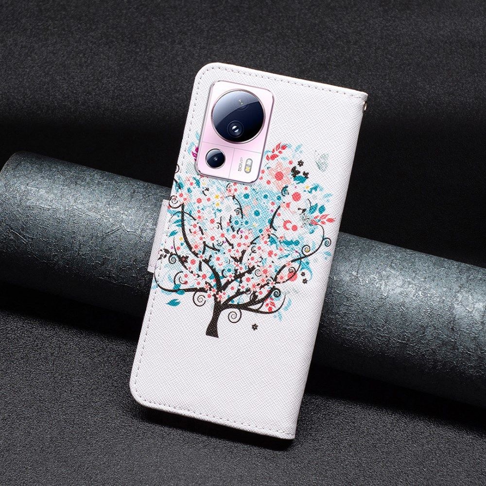 Xiaomi 13 Lite Hoesje Portemonnee Book Case Boom Print afbeelding 5
