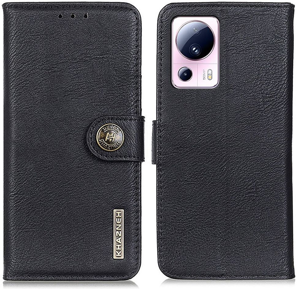 KHAZNEH Xiaomi 13 Lite Hoesje Portemonnee Book Case Zwart afbeelding 2