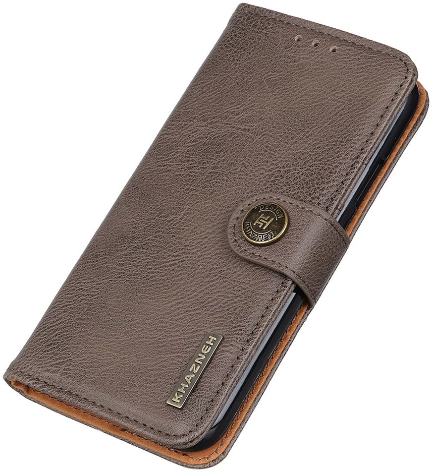 KHAZNEH Xiaomi 13 Lite Hoesje Portemonnee Book Case Khaki afbeelding 4