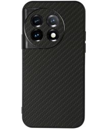 OnePlus 11 Hoesje Carbon Fiber Back Cover Zwart