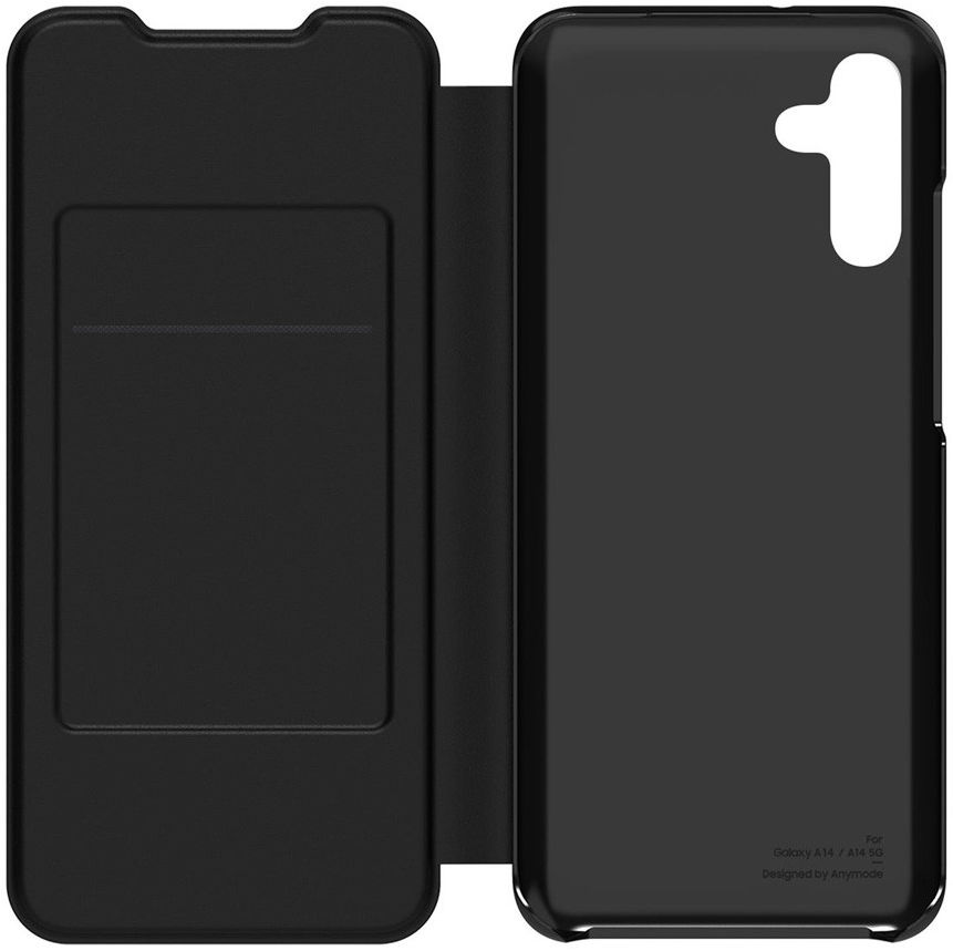 Origineel Samsung Galaxy A14 Hoesje Wallet Flip Case Zwart afbeelding 1