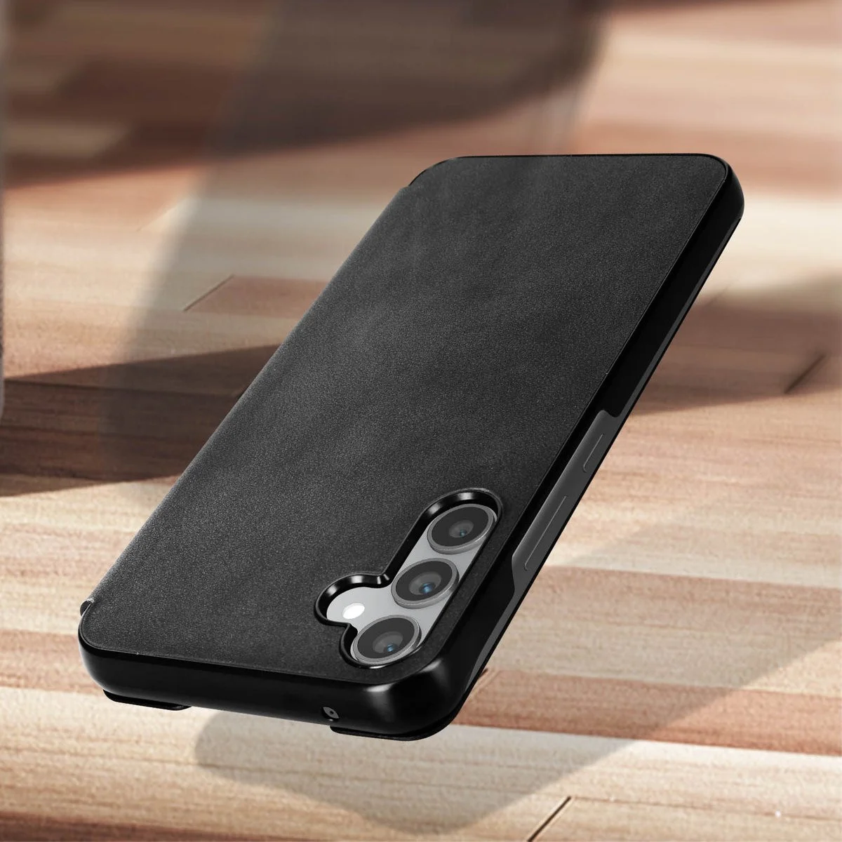 Origineel Samsung Galaxy A14 Hoesje Wallet Flip Case Zwart afbeelding 5