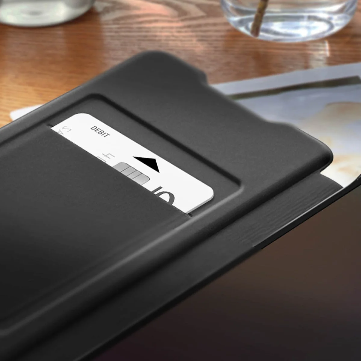 Origineel Samsung Galaxy A14 Hoesje Wallet Flip Case Zwart afbeelding 6