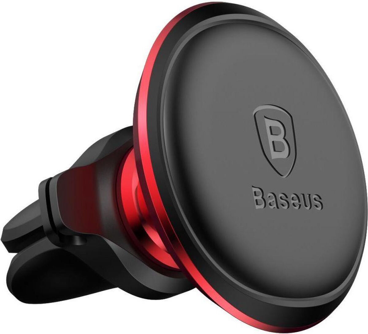 Baseus Magnetische Ventilatierooster Auto Telefoonhouder Rood afbeelding 1