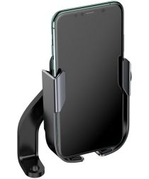 Baseus Armor Verstelbare Motor/Fiets Stuur/Spiegel Smartphone Houder Zwart afbeelding