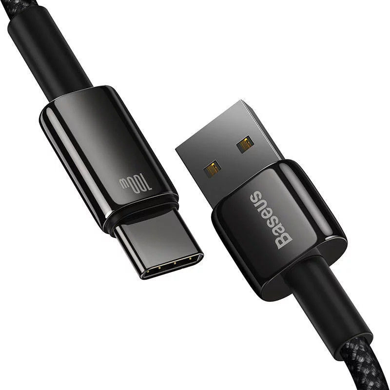 Baseus Data en Laadkabel Fast Charge 6A 100W USB naar USB-C 2M Zwart afbeelding 3