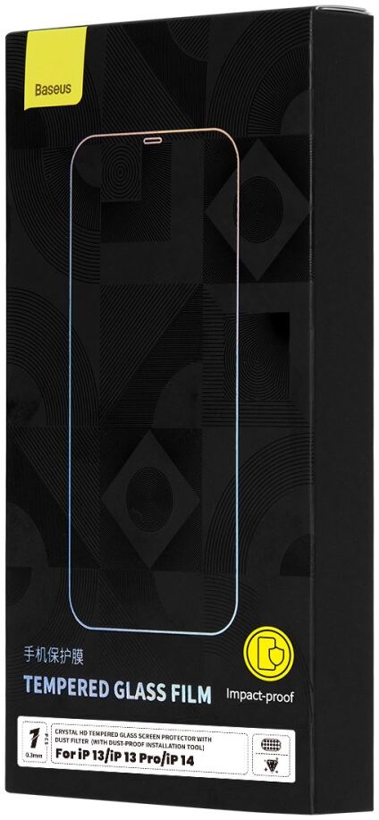 Baseus Apple iPhone 14 Tempered Glass 0.3mm met Installatie Kit afbeelding 11