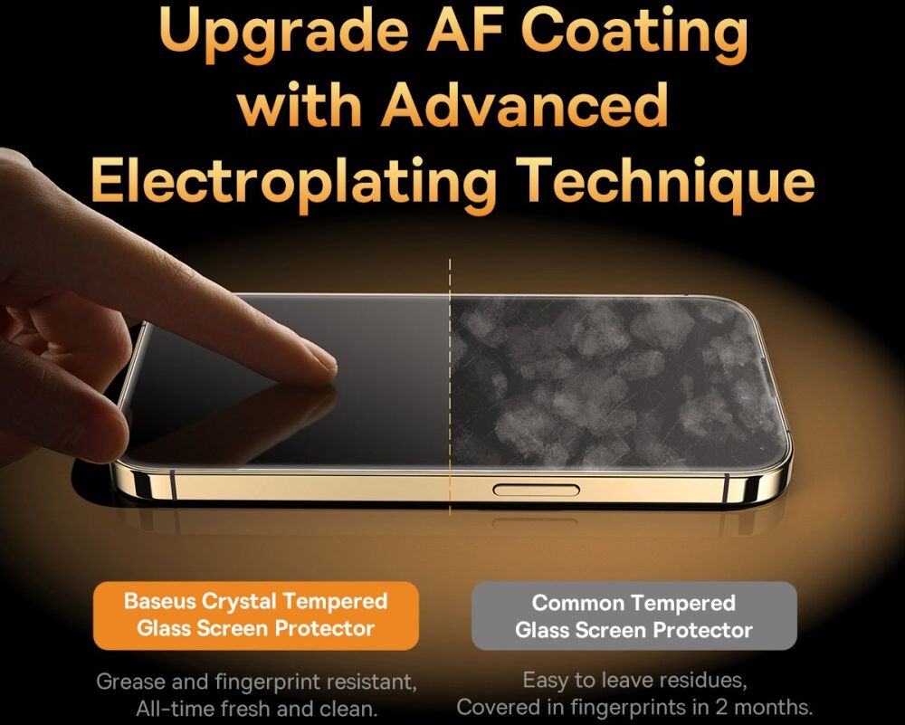 Baseus Apple iPhone 14 Tempered Glass 0.3mm met Installatie Kit afbeelding 8
