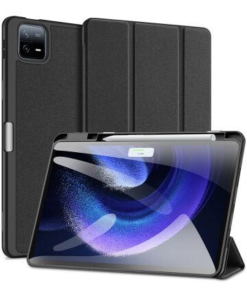 Dux Ducis Domo Xiaomi Pad 6 / 6 Pro Hoes Tri-Fold Book Case Zwart Hoesjes