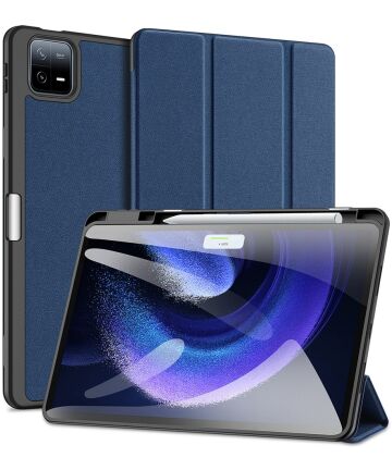 Dux Ducis Domo Xiaomi Pad 6 / 6 Pro Hoes Tri-Fold Book Case Blauw Hoesjes