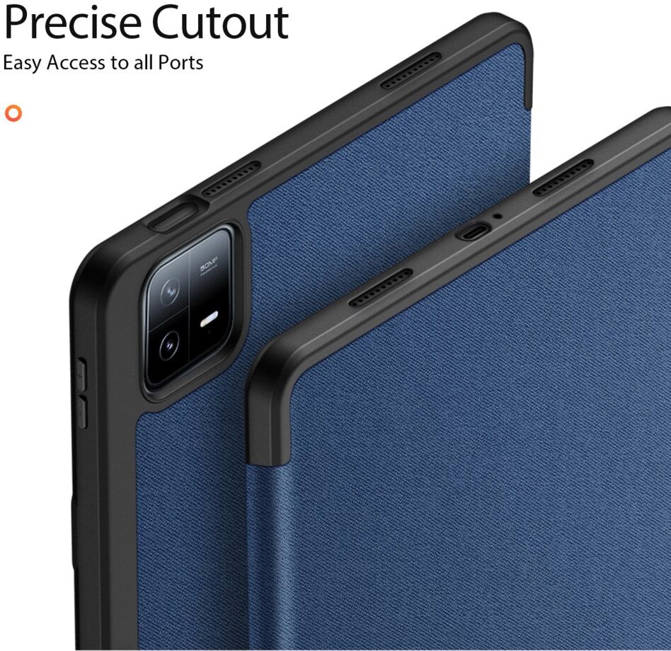 Dux Ducis Domo Xiaomi Pad 6 / 6 Pro Hoes Tri-Fold Book Case Blauw afbeelding 10