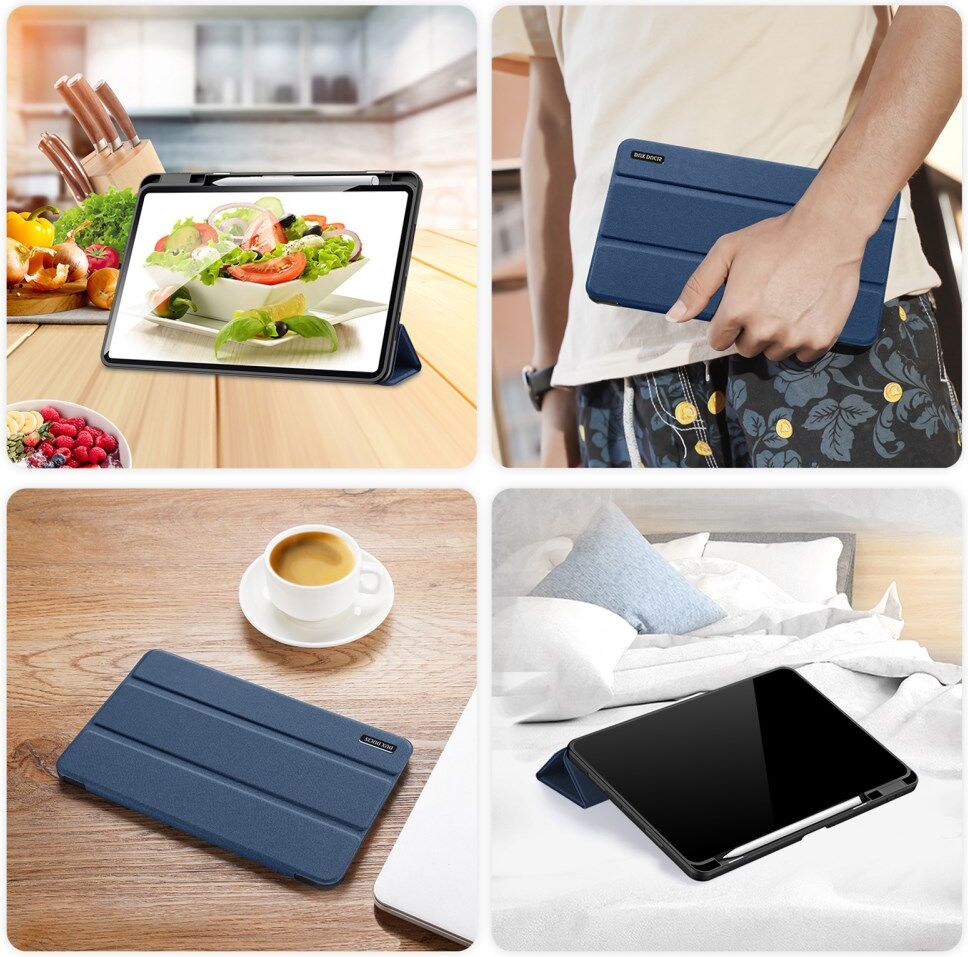 Dux Ducis Domo Xiaomi Pad 6 / 6 Pro Hoes Tri-Fold Book Case Blauw afbeelding 12