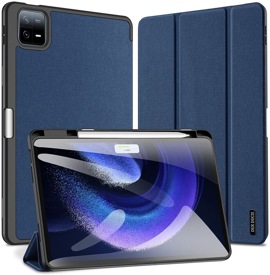 Dux Ducis Domo Xiaomi Pad 6 / 6 Pro Hoes Tri-Fold Book Case Blauw afbeelding 2