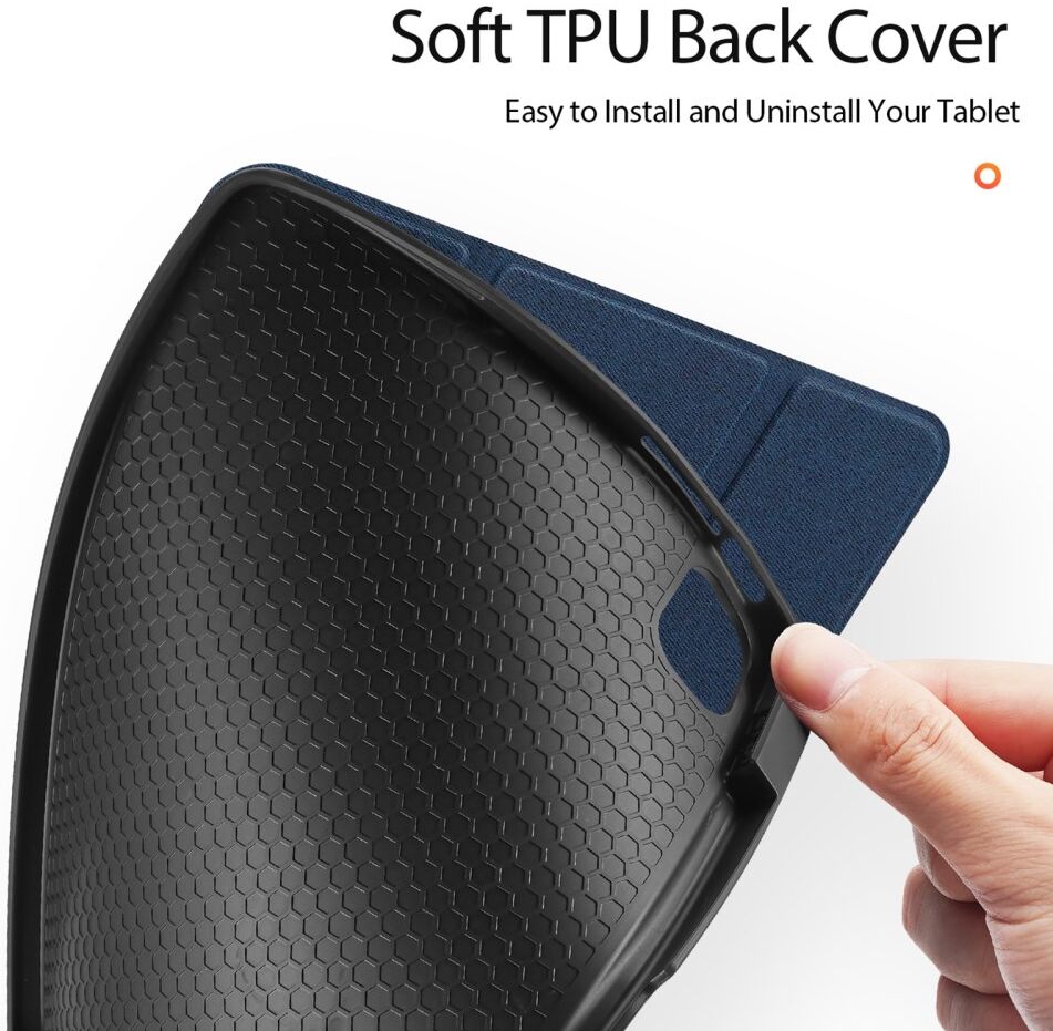 Dux Ducis Domo Xiaomi Pad 6 / 6 Pro Hoes Tri-Fold Book Case Blauw afbeelding 8