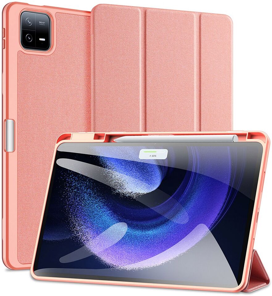 Dux Ducis Domo Xiaomi Pad 6 / 6 Pro Hoes Tri-Fold Book Case Roze afbeelding 1