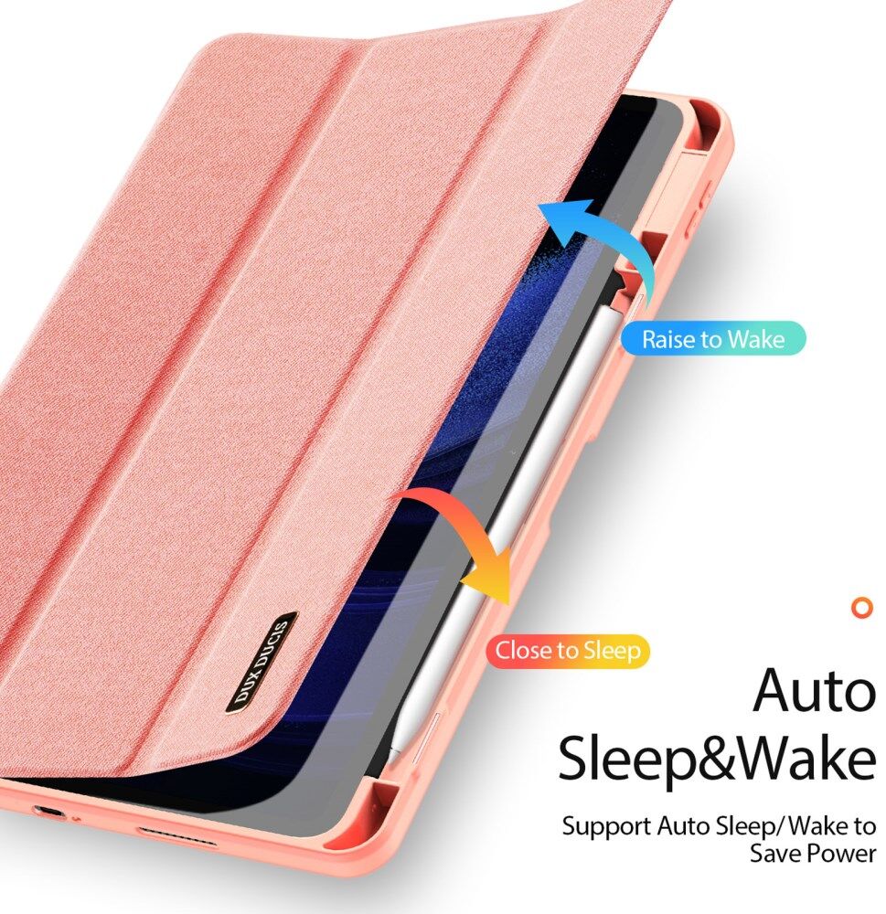 Dux Ducis Domo Xiaomi Pad 6 / 6 Pro Hoes Tri-Fold Book Case Roze afbeelding 4