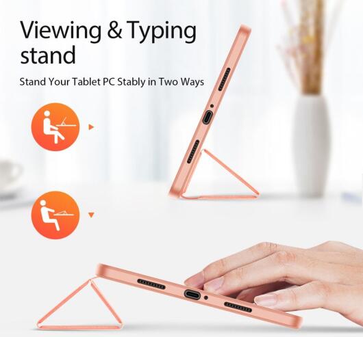 Dux Ducis Domo Xiaomi Pad 6 / 6 Pro Hoes Tri-Fold Book Case Roze afbeelding 7