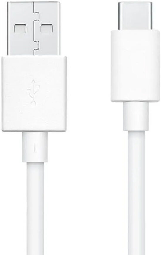 Originele Oppo 3A USB-A naar USB-C Kabel 65W Fast Charge 1 Meter Wit afbeelding 2