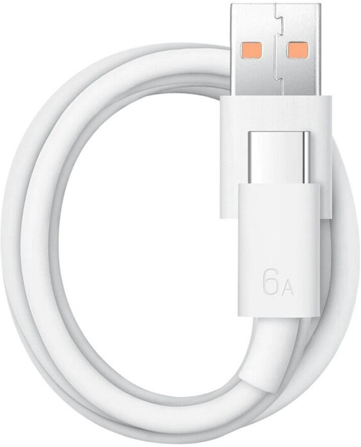 Originele Huawei Super Fast Charge 66W USB naar USB-C Kabel 6A 1M Wit afbeelding 2