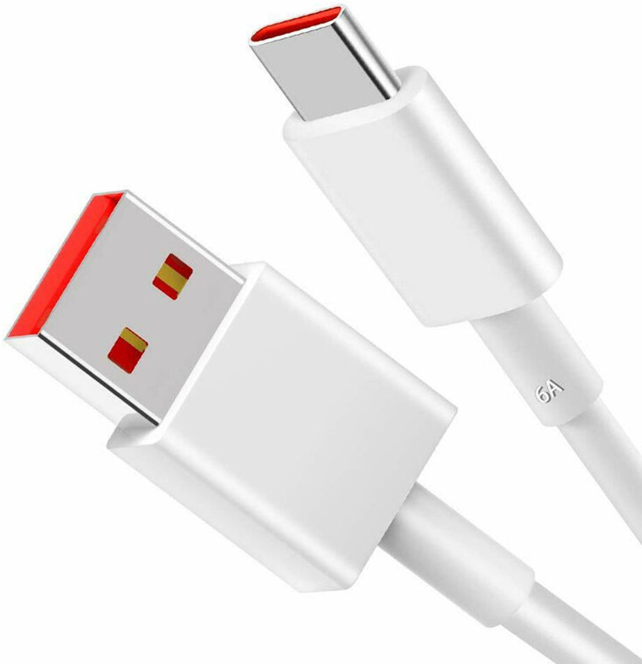 Originele Huawei Super Fast Charge 66W USB naar USB-C Kabel 6A 1M Wit afbeelding 3
