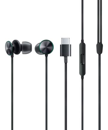 Oppo MH152/153 USB-C Oordopjes In-Ear Headset met Microfoon Zwart Headsets