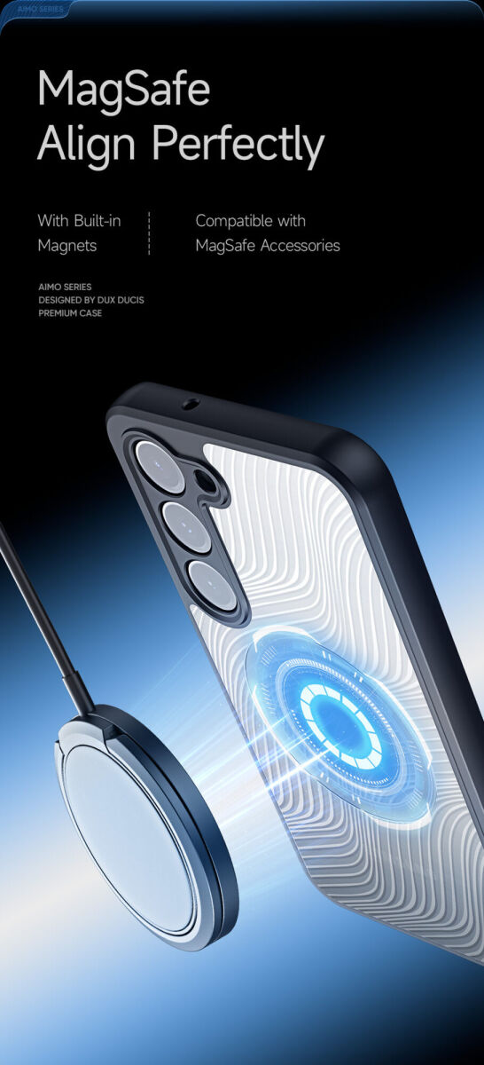 Dux Ducis Aimo Samsung Galaxy S23 Hoesje MagSafe Zwart afbeelding 3