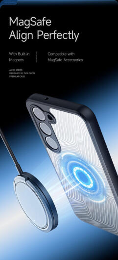 Dux Ducis Aimo Samsung Galaxy S23 Hoesje MagSafe Zwart afbeelding 3