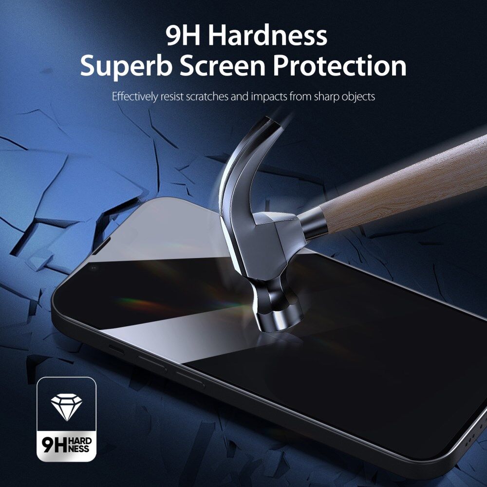Dux Ducis iPhone 14 Plus Screen Protector Privacy Tempered Glass 9H afbeelding 4