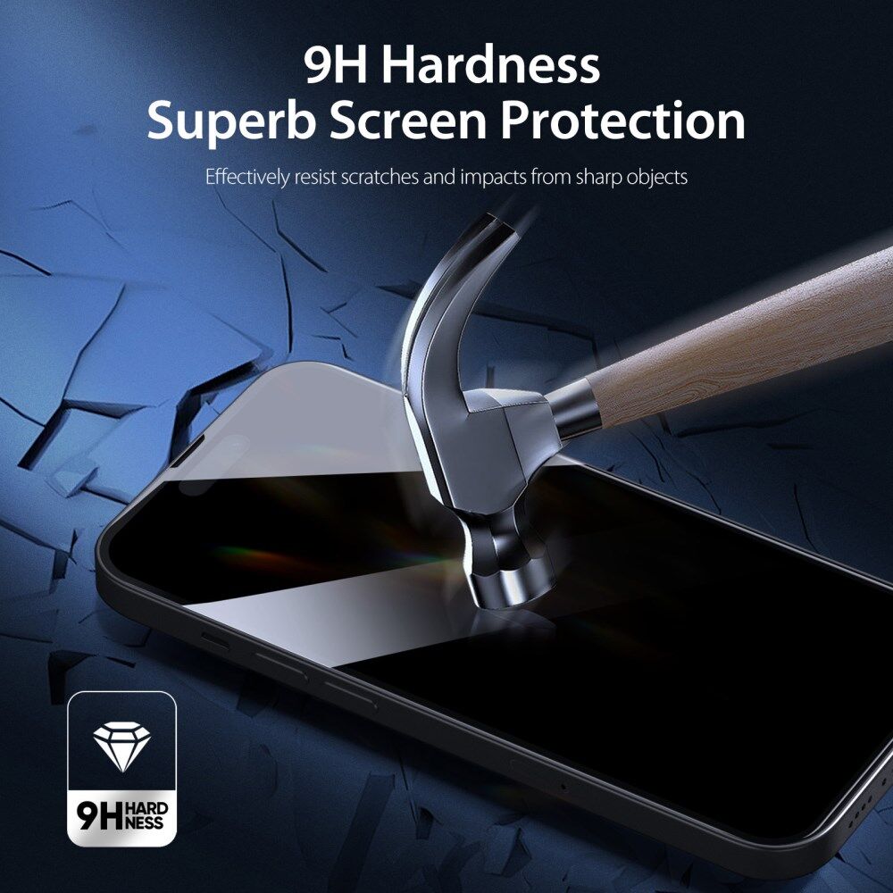 Dux Ducis iPhone 14 Pro Max Screen Protector Privacy Tempered Glass 9H afbeelding 4