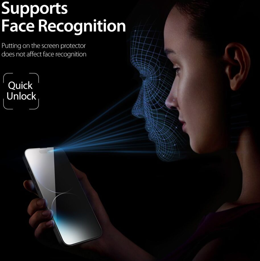 Dux Ducis iPhone 14 Pro Max Screen Protector Privacy Tempered Glass 9H afbeelding 5