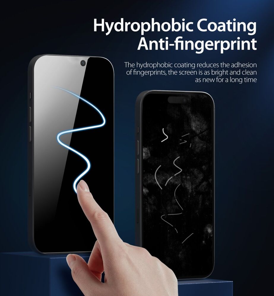 Dux Ducis iPhone 14 Pro Max Screen Protector Privacy Tempered Glass 9H afbeelding 7