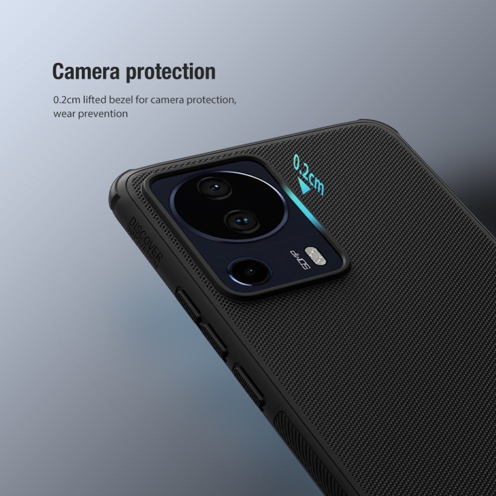 Nillkin Super Frosted Shield Xiaomi 13 Lite Hoesje Back Cover Zwart afbeelding 3