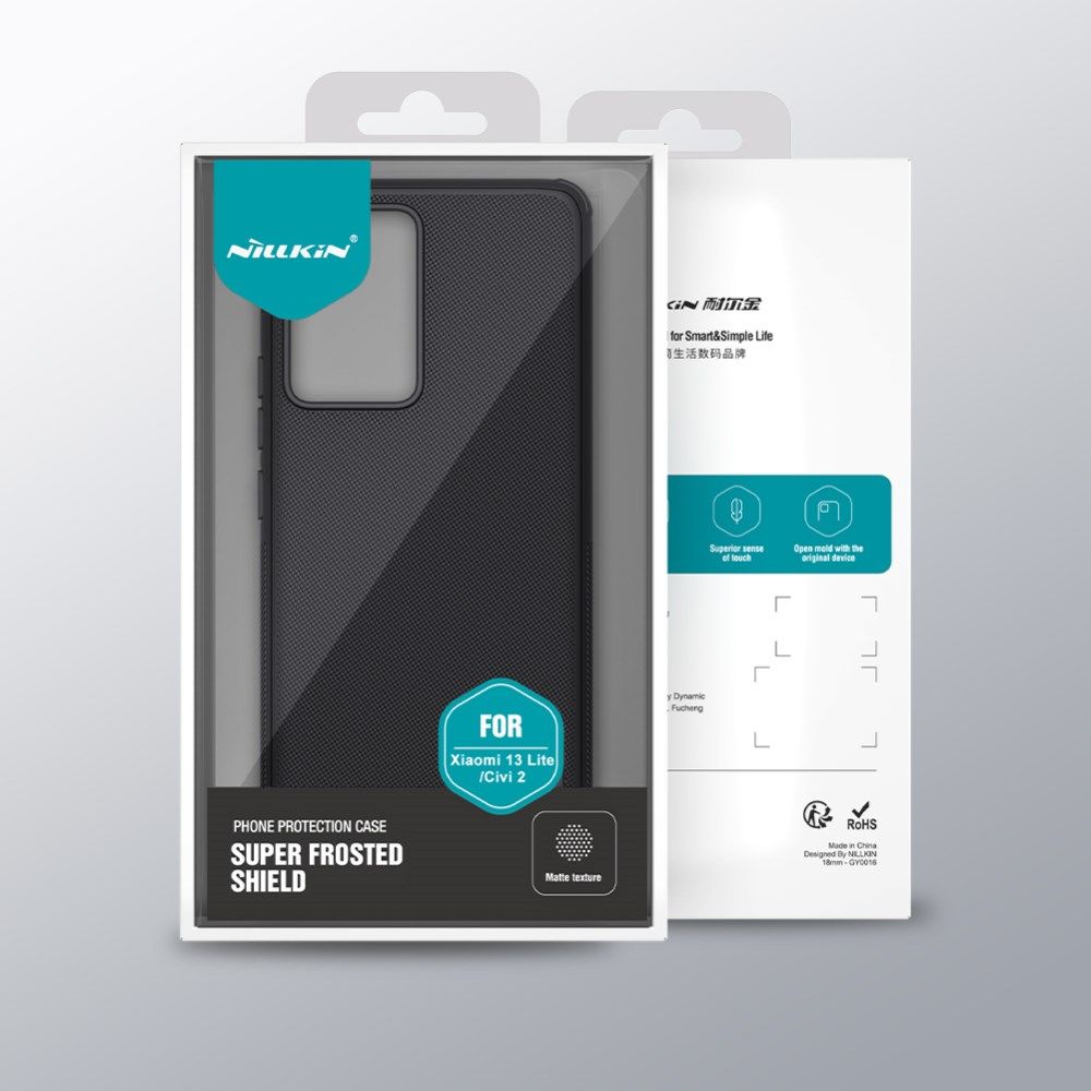 Nillkin Super Frosted Shield Xiaomi 13 Lite Hoesje Back Cover Zwart afbeelding 9