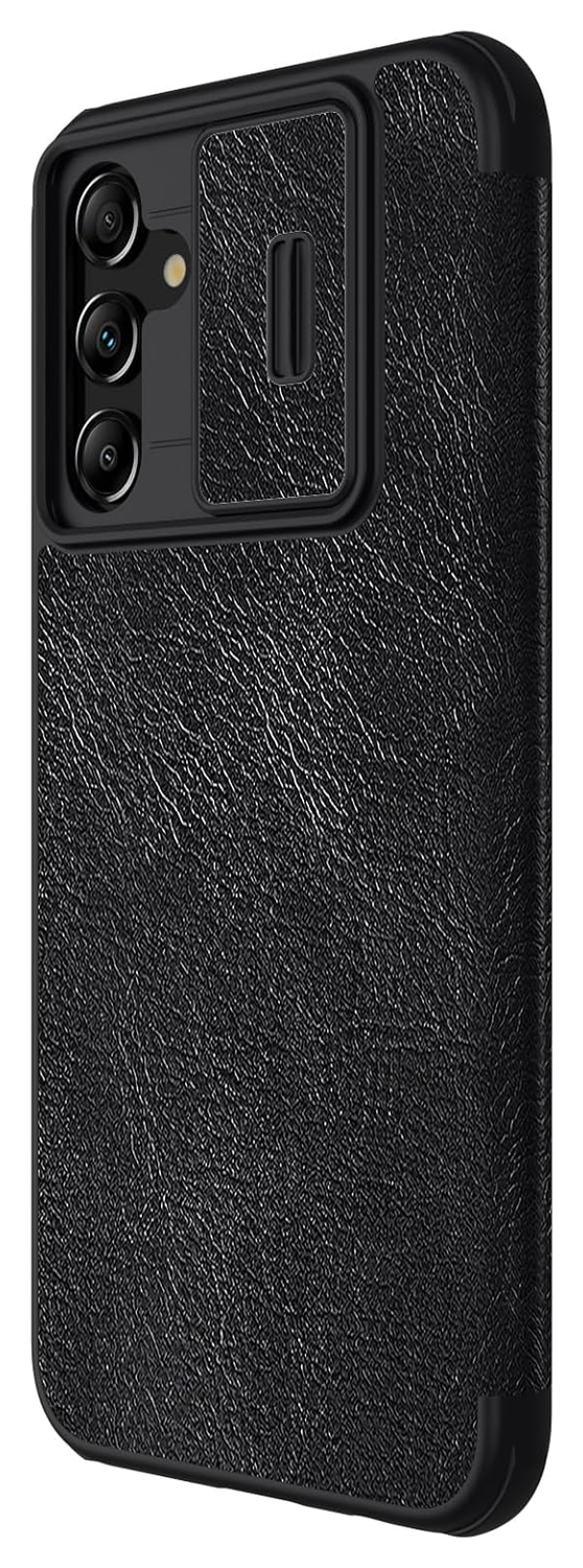Nillkin Qin Pro Samsung Galaxy A14 Hoesje met Camera Slider Zwart afbeelding 6