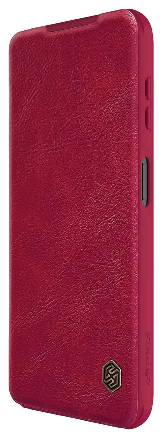 Nillkin Qin Pro Samsung Galaxy A14 Hoesje met Camera Slider Rood afbeelding 5