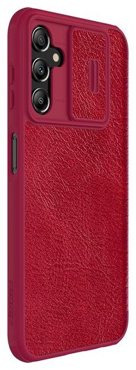 Nillkin Qin Pro Samsung Galaxy A14 Hoesje met Camera Slider Rood afbeelding 4