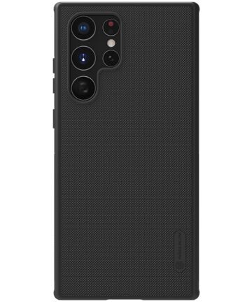 Nillkin Frosted Shield Samsung Galaxy S22 Ultra Hoesje MagSafe Zwart Hoesjes