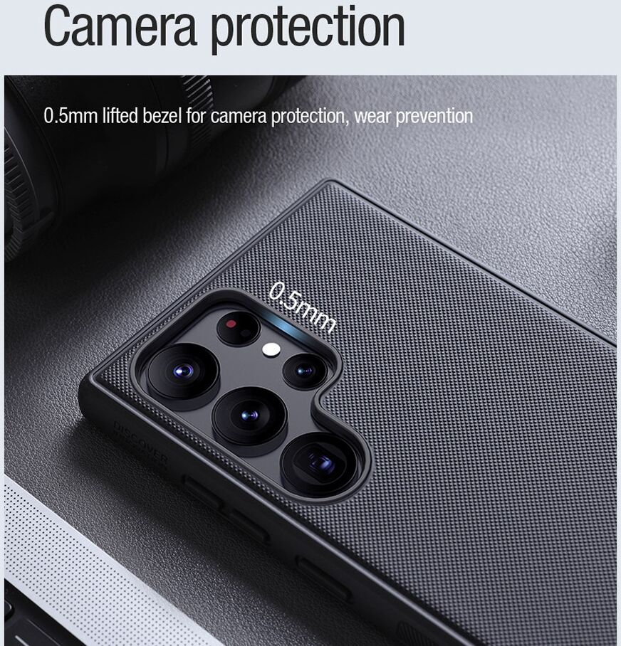 Nillkin Frosted Shield Samsung Galaxy S22 Ultra Hoesje MagSafe Zwart afbeelding 8
