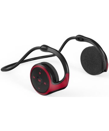 Bluetooth Earhook MicroSD Draadloze Oordopjes - Rood Headsets
