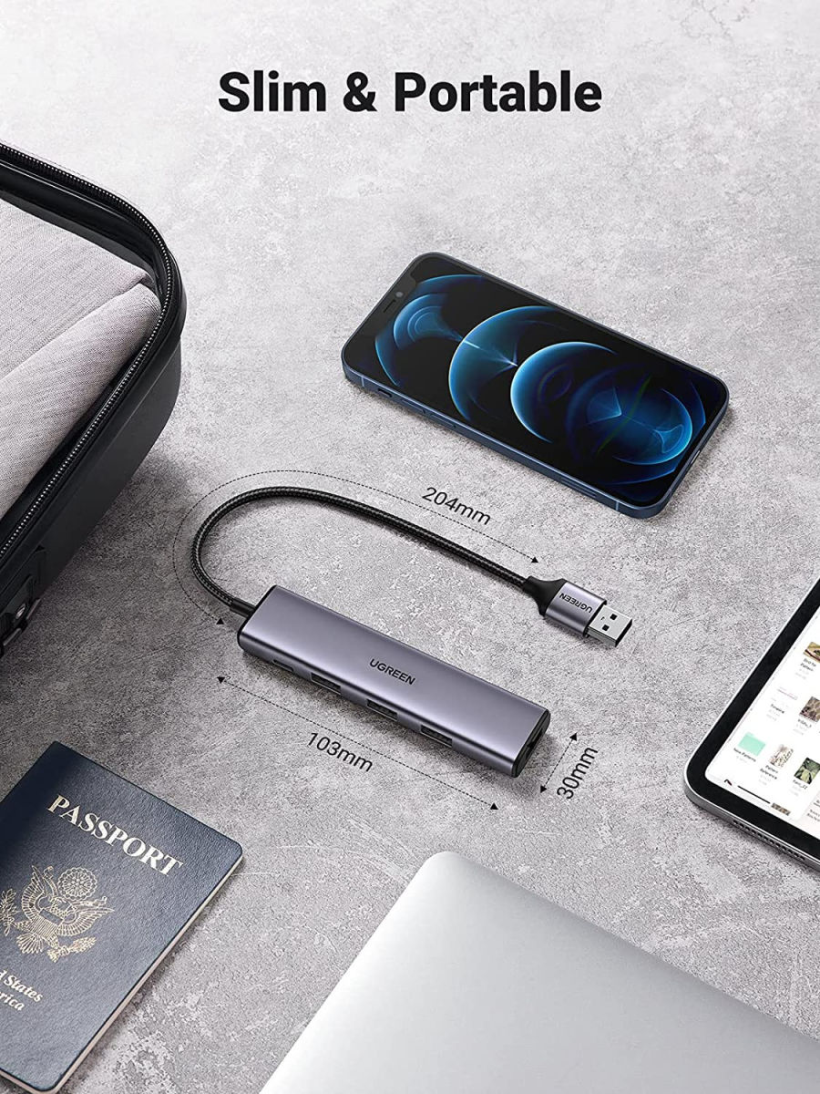 UGREEN Hub Adapter USB naar 4x USB en USB-C voor Laptop/MacBook afbeelding 8