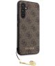 Guess Samsung Galaxy A54 Hoesje Charm Back Cover Bruin